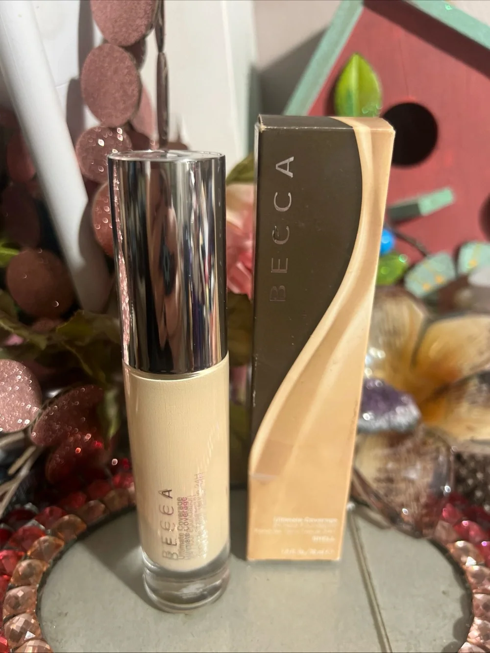 BECCA Ultimate Coverage 24 Hour Foundation 1.0fl oz Full Size ~ SHELL~